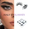 5pairs halbe falsche Wimpern dicke Locken natürliche 3D -Faux -Nerz -Wimpern Make -up Wispy Fluffy Eye Wimpern Erweiterung