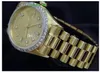 Luksusowe zegarki modowe najwyższej jakości 18K Żółte Diamentowy Diamentowa ramka 18038 Watch Automatic Men Watch Woman Wristwatch
