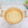 Dishes & Plates One/Binaural European Luxury Metal Fruit Plate Snack Household El Supplies Living Room Tea Table Decoration