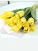 زهور اصطناعية من البولي يوريثان توليب تحاكي زهور الزفاف أو تزيين المنزل