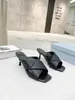 2022 디자이너 샌들 Ophidia 패션 럭셔리 여성 플립 플롭 Marmont 정품 가죽 여성 더블 메탈 하이힐이있는 고품질 슬라이드