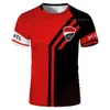 2023 New Racing Team Formula One Short T Shirts Moto for Ducati Corse Riding Corring Clother Clothing Red Jerseys do fad332t