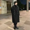 يمتزج صوف الرجال في فصل الشتاء معطف الصوف البازلاء Jaket Men Overcoat كوري صُنع الببش الصلب ألوان Windbreaker سميكة على الطراز البريطاني Viol22 T220810