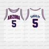 C202 Arizona Wildcats James Akinjo 2021 NCAA College Basketball Jersey Azuolas Tubelis Christian Koloko Bennedict Mathurin Jemarl Baker Jr. BRUN