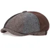 Berets Peaky Blinders Man Pure Cotton Sboy Hat Fashion Retro Star Anise Painter For WomenBerets Oliv22
