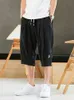 Plus Size Summer Harem Men Short Joggers Chinese Style CalfLength Casual Baggy Pants Male s Trousers 8XL 220712