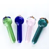 Chinafairprice Y080 Smoking Pipe About 4.1 Inches Colorful Tobacco Spoon Bowl Eye Style Dab Rig Glass Pipes