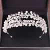 Cabeças de cabeça de nupcial de pérolas brancas Tiaras Women Haribands Crown for Brides Hair Jewelry Hair Acessórios para cabelos de cabeceira da cabeça CL0404
