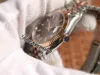EWF 36 126233 A3235 Reloj automático para hombre Dos tonos Oro rosa Marrón Stick Dial 904L JubileeSteel Pulsera con la misma tarjeta de serie Super Edition Timezonewatch R09