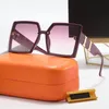 Verão de alta qualidade famosos óculos de sol de grandes dimensões tampo liso de ladries de sol cor de arena feminino quadros designers de moda Sonnenbrillen com caixa original