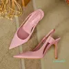 Sandalen Designer Luxus Fairy High Heels spitze französische Stiletto-Müller-Schuhe für die Freizeit mit Baotou-Sandalen