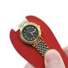 Montres de qualité supérieure de boîtes Case Snap Bouton montre la montre Luxury Luxur
