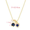 Pendant Necklaces Trendy Cute Boy And Girl For Women Luxury Charming Colorful Crystal Statement Necklace Wedding JewelryPendant