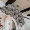 5pcs 22inch 4D Disco Balloons Laser For Wedding Happy Birthday Party Decor Rock and Roll Looks Round Cube Shaped 220527