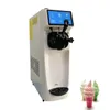 Machine à crème glacée molle commerciale en acier inoxydable, 1 saveur, blanc, rose, 110V, 220V