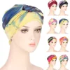 Tresses Imprimer Chemo Caps Femmes Indien Turban Underscarf Wrap Bonnet Bonnets Cancer Chapeau Perte De Cheveux Islamique Foulard Couvre-chef