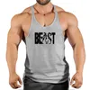 سترة الرجال S Singlets Gym Sports Shirt Man Sweeveless Sweatshirt Stringer Beast Wear T Shirts Residenders Clothing Top 220613