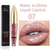 Гласс Pudaier Glitter Velvet Matte Gloss Gloss Laving Laving Lipsticks Makeup Sexy Shiny Lip Tint Cosmetic 01