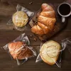 Clear Resealable Cellophane Bags OPP Self Cover Bag Good for Bakery Non Stick Toast Cookies Disposable Bread Bag MJ0602