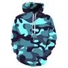 Camo Hoodie Hommes Streetwear Bleu Camo 3d Hoodies Anime Imprimer Sweat À Capuche Vintage Hommes Vêtements Pull