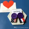 Korean Style Personality Buttons Ribbon Stud Earring For Women Girls Unique Female Jewelry 6 color Button Ear Studs Earrings