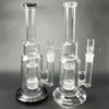 14 inch zwart en helder hoge borosilicaatglas water bong waterpijp voor rokende pijp met honingraatfilters