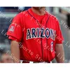 Uchen37 Heren Arizona Wildcats College Baseball Jerseys Rob Refsnyder Joey Rickard Alex Mejia Johnny Field James Farris Scott Kingery Shirts Navy
