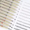 Sakura şırınga kalemi mikron işaretleri yazar fırça farklı uç siyah fineliner eskiz kalemleri ofis okul sabit araçları wh0239