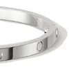 Braccialetti di design di gioielli braccialetti braccialetti in oro rosa Braccialetti in platino Regalo anniversario Braccialetti in acciaio al titanio per adulti da 3,65 mm per donna alla moda B6047417