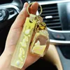 Creatieve schattige fruitvloeistoffles sleutelring FOB Zomerolieserie Keychain Car Bag hanger cadeau