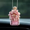 Car Perfume Bottle Pendant Refillable Essential Oil Diffuser Hanging Flower Glass Perfume Bottles Hangings Decoration Colgante De Botella De Perfume Para Coche