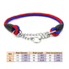 Dog Collars & Leashes Martingal Rope Collar Slip Chains Pinch Choke With Welded Link Chain Training Accessories For Large DogsDog