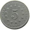 Copy 1871-1879 Decoration Nickel Five Cents Coin Home Decorative Shield US Accessories Twspq