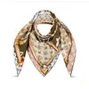 100% Pure Silk Scarves Brand Square Fashion Women's Neckneck pannband Multi-Purpose Silk Scarf 90/90cm