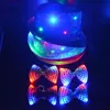 Leuchtende Pailletten-LED-Leuchtkrawatte für Erwachsene, Hip-Hop-Jazz-Hut, Flash-Glühen, Party-Geschenk, Weihnachten, Cosplay, Hochzeit, Geburtstag, Ramadan