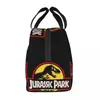 Bolsa de impressão de dinossauros de dinossauros personalizados do Jurassic Park Mulheres Lunhana Isolada Térmica Cooler para Escritório de Adultos 220711