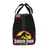 Custom Jurassic Park Dinosaur Print Bag Men Women Cooler Thermal Insulated Lunch Box for Adult Office 220711