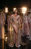 2022 Charmant Mouwloze Split Mermaid Prom Dress Staaflijst Slim Party Gown Fluwelen Avondjurken BC12607 B0513
