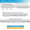 SHOPLED 8FT LED Shop Light 95W 12350LM 5000K Daylight T8 LED Tube Light Fixture V Shape High Output Lamp Bulbs for Garage Workshop Warehouse Plug and Play