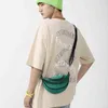 Fanny pakiety tekstura studencka Satchel Trend Sieć moda Koreańska Trend Street Trend w talii Spersonalizowana torba na klatkę piersiową 220627