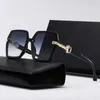 16 luxe zonnebrillen lensontwerper dames heren goggle senior brillen voor dames bril frame vintage metalen zonnebril met doos