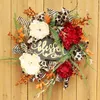 Decorative Flowers & Wreaths Welcome Wreath Decor Hanging Ornament Simulation Peony Sign Decoration For Front Door Home Party DecorDecorativ