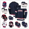 XFLSP Uconn Huskies Dikişli Koleji Hokey Jersey 8 Carter Turnbull 22 Hudson Schandor 23 Carter Berger 27 Harrison Rees 28 Ryan Tverberg 29 Kale