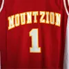 NCAA Wildcats Mountzion High School Tracy McGrady Basketball Jerseys 1 Team Color Red Ademend shirt voor sportfans Pure Cotton University topkwaliteit te koop