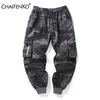 Chaifenko Marca Mens Jogadores Calças Camuflagem Cargo Hip Hop Skate Bocador Moda Casual Beam Pé Pant M-8XL 220325