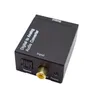 Conectores de conversor de áudio digital a analógico sinal de fibra óptica coaxial analógico dac spdif estéreo