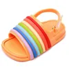 Ragazze classiche ragazze sandalo fumetti spiaggia non slittanti non sandali per bambini designer arcobaleno per bambini