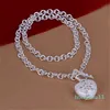 2022 Collier femme plaqué argent sterling ensemble de bijoux Collier en argent 925 de haute qualité