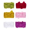 Haaraccessoires 10 cm verbreder Baby Girl Bows Hairband Elastic Big Bow Head Wraps Toddler hoofdtekel rekbare bandshair