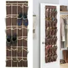 Storage Bags 24 Pocket Over The Door Shoes Organizer Rack Hanging Space Save Hanger Behind Free Nail Bedroom